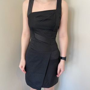 Bebe pinstripe dress